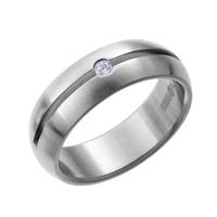 انگشتر استیل الیور وبر مدل احساس 0801L-001 سایز 10 Oliver Weber 0801L-001 Sense Steel Ring Size 10