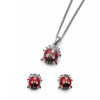 نیم ست کریستال الیور وبر مدل 97609100 Ladybug Mini Rhod Oliver Weber 97609100 Ladybug mini rhod crystal Half Set