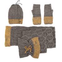 ست شال و کلاه و دستکش مونته مدل 008 Monte 008 Hat And Scarf And Gloves Set