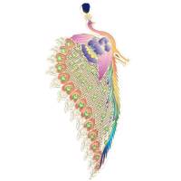 آویز گردنبند طرح طاووس مدل KR4