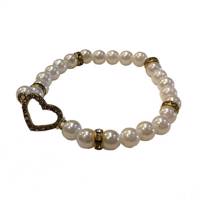 دستبند گالری مه رخ طرح مروارید مدل M01