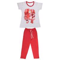 ست تی شرت و شلوار دخترانه پی جامه مدل 5482 Pijame 5482 T-Shirt And Trousers For Girls