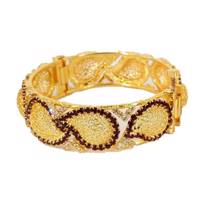 دستبند النگویی نگین دار شهر شیک مدل D202 Shahr Shik D202 Bracelet