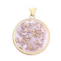 آویز گردنبند طلا 18 عیار مرجان مدل 0468 Marjan 0468 Gold Necklace Pendant Plaque