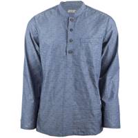 پیراهن آندیا مدل رادمان ابی طوسی طرح دار - Andya Pattern 3 Long Sleeve Shirt For Men