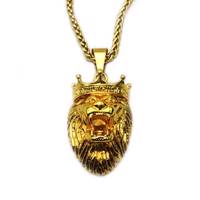 گردنبند کیوسک گالری طرح شیر LION مدل M44