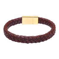 دستبند چرمی آتیس کد مردانه I400BK100BR Atiss I400BK100BR Leather Bracelet