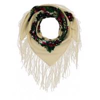 روسری داتیس بافت کد 4 مدل آلسو Datis Baft 4 Alsoo White Scarf